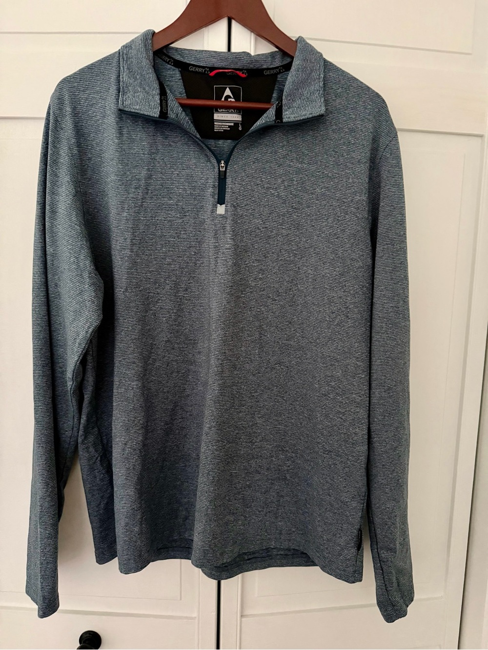 Gerry Brand Heathered Blue Quarter-Zip Pullover